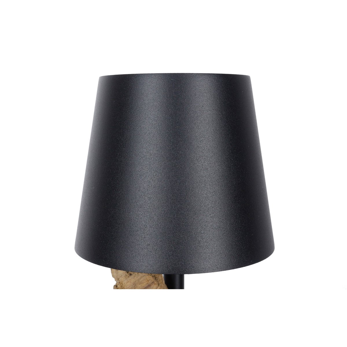 Tischleuchte 29 cm Natur/Schwarz mit LED-Akku – Bild 7