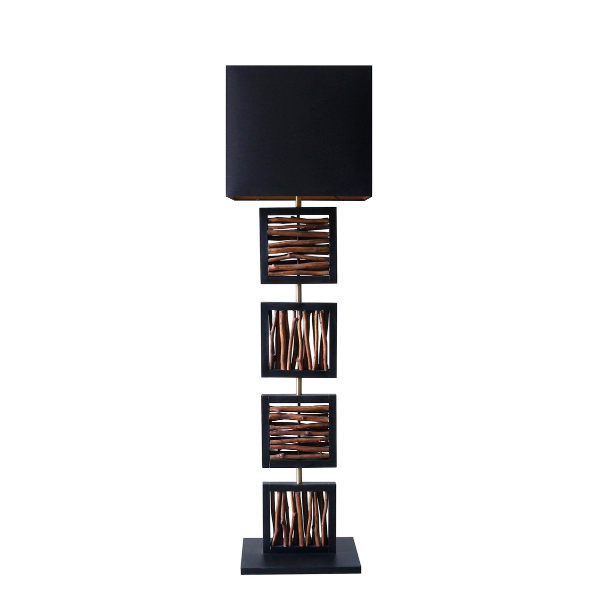 Stehleuchte Treibholz Natur/Schwarz 163 cm – Bild 2