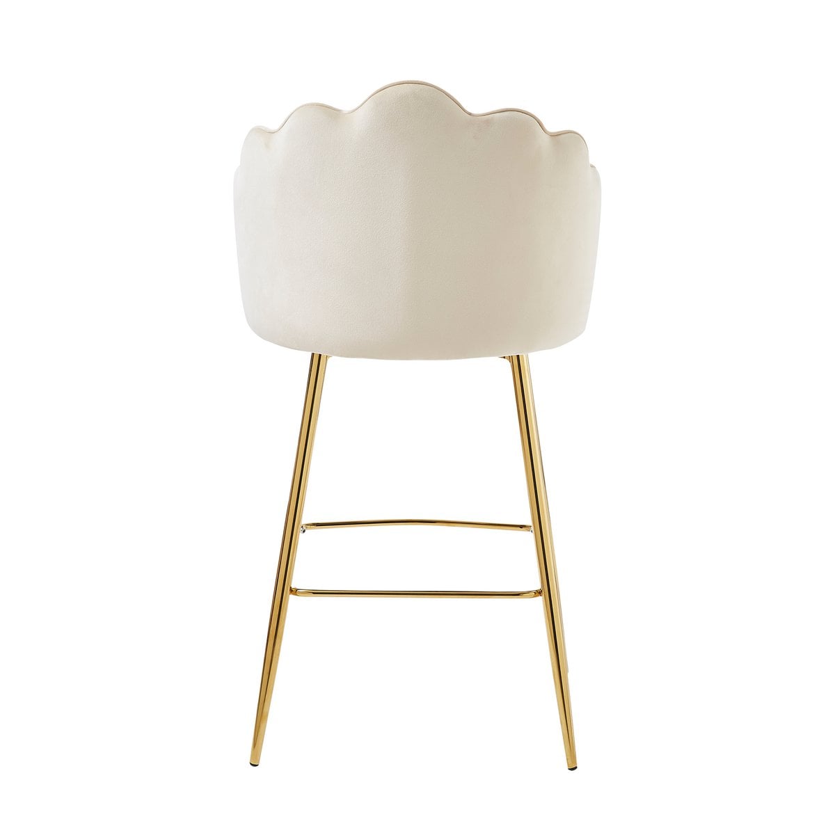 Barhocker Muscheldesign 2er Set aus Samt – Bild 10