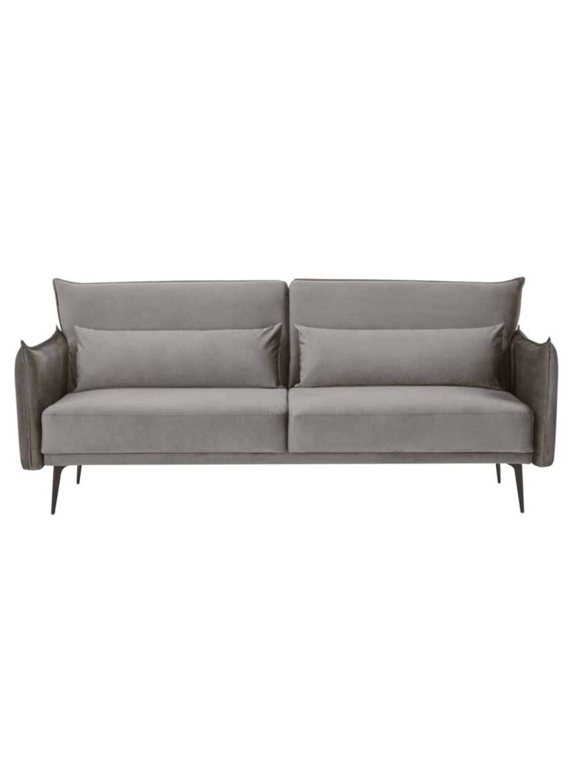 3-Sitzer Sofa Samt Grau