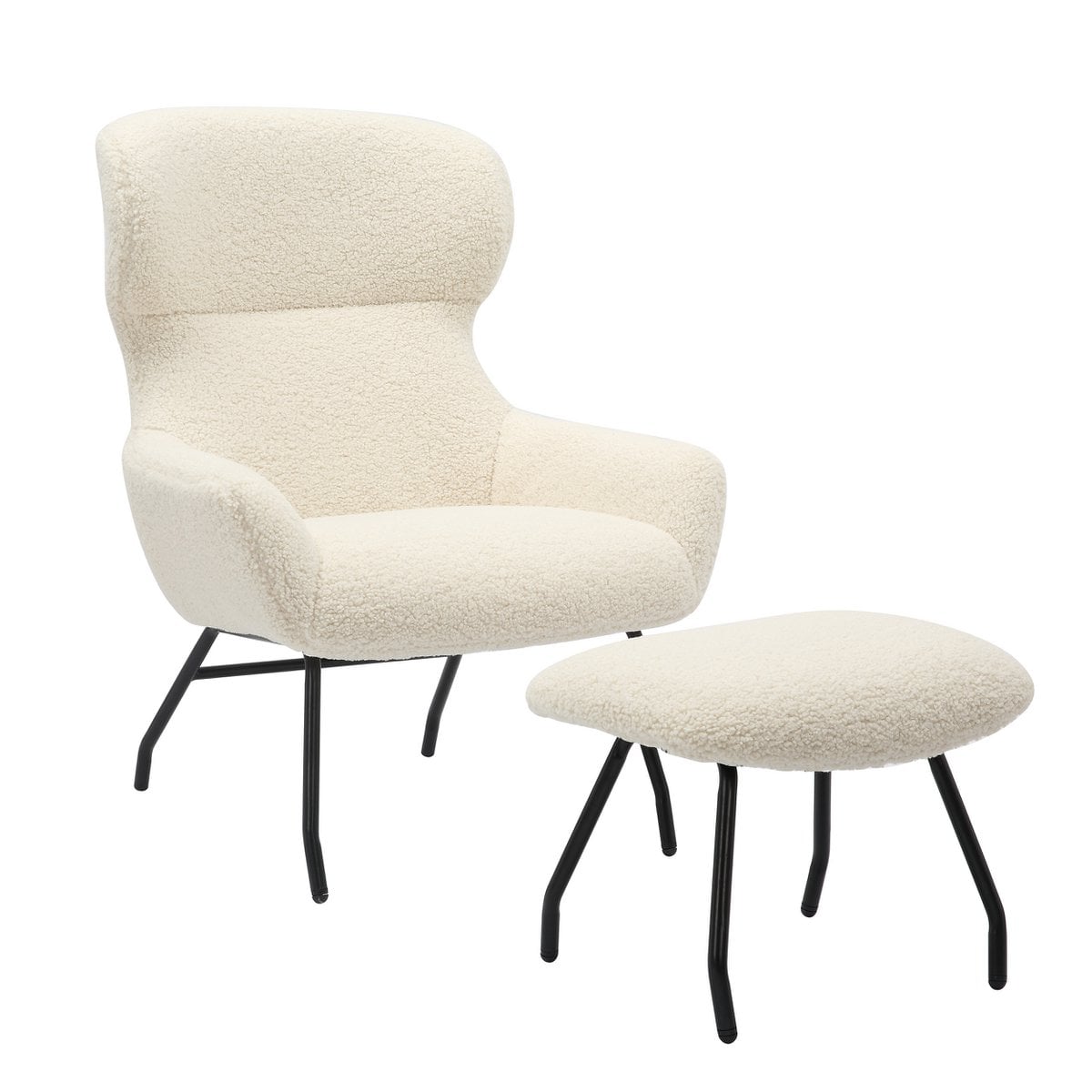 Sessel und Hocker Set Teddyfell – Bild 13