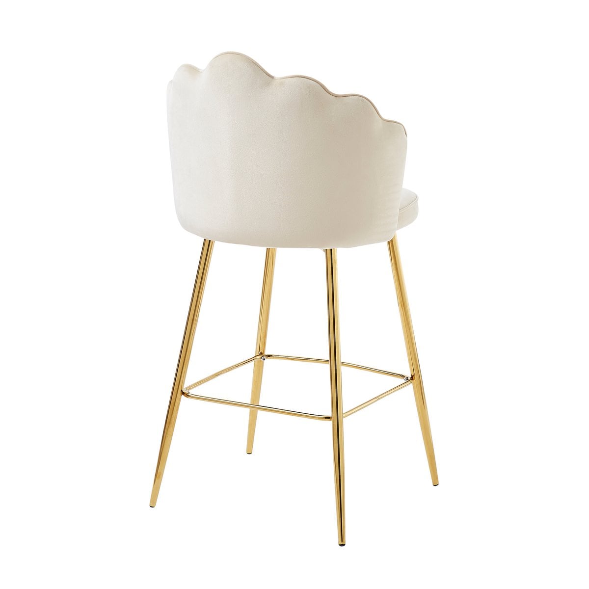 Barhocker Muscheldesign 2er Set aus Samt – Bild 11