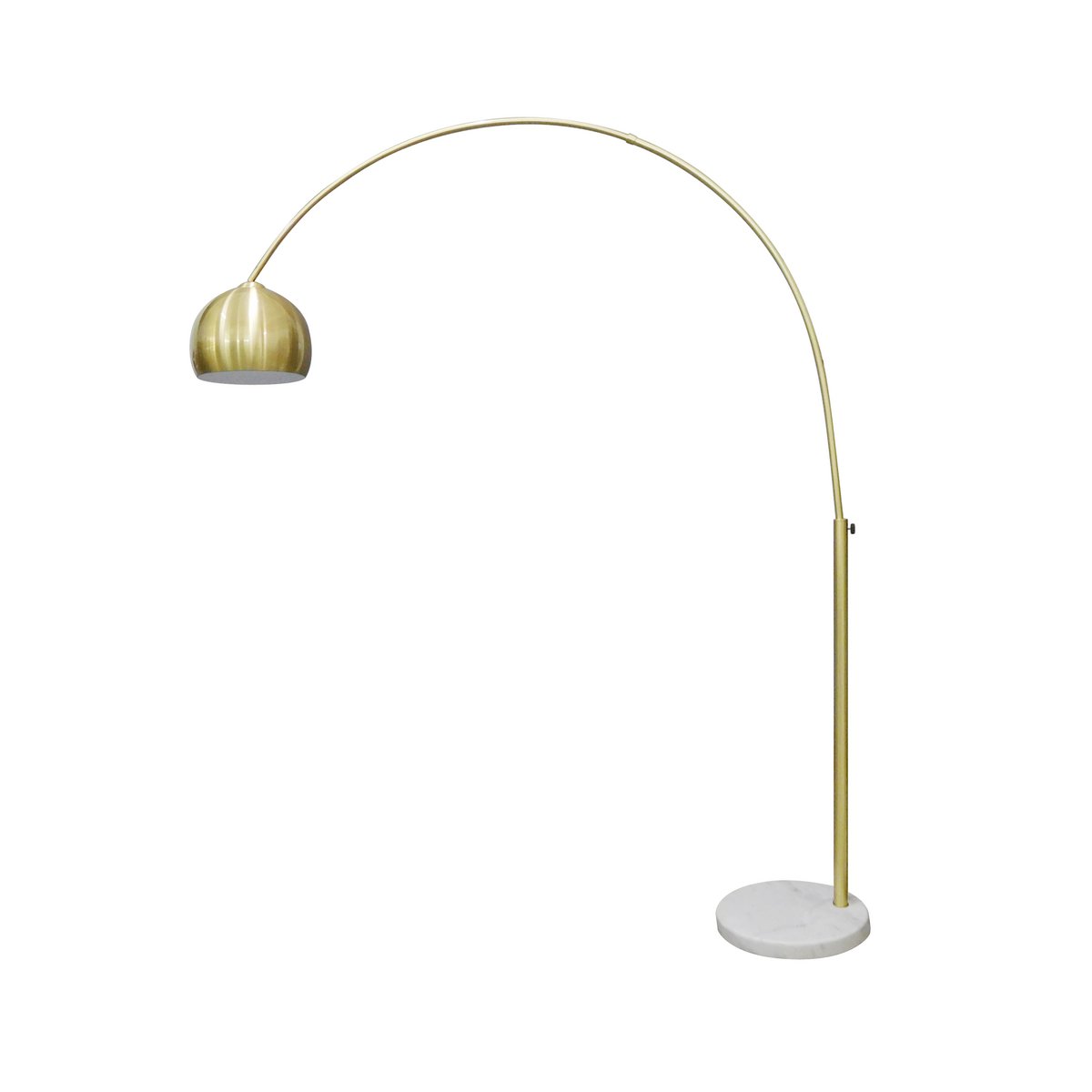 Bogenlampe Messing mit Marmorfuß