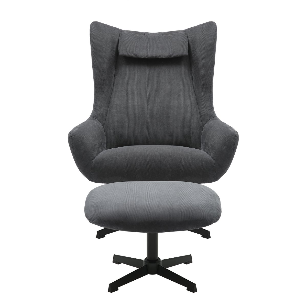 Sessel und Hocker Cordoptik – Bild 14