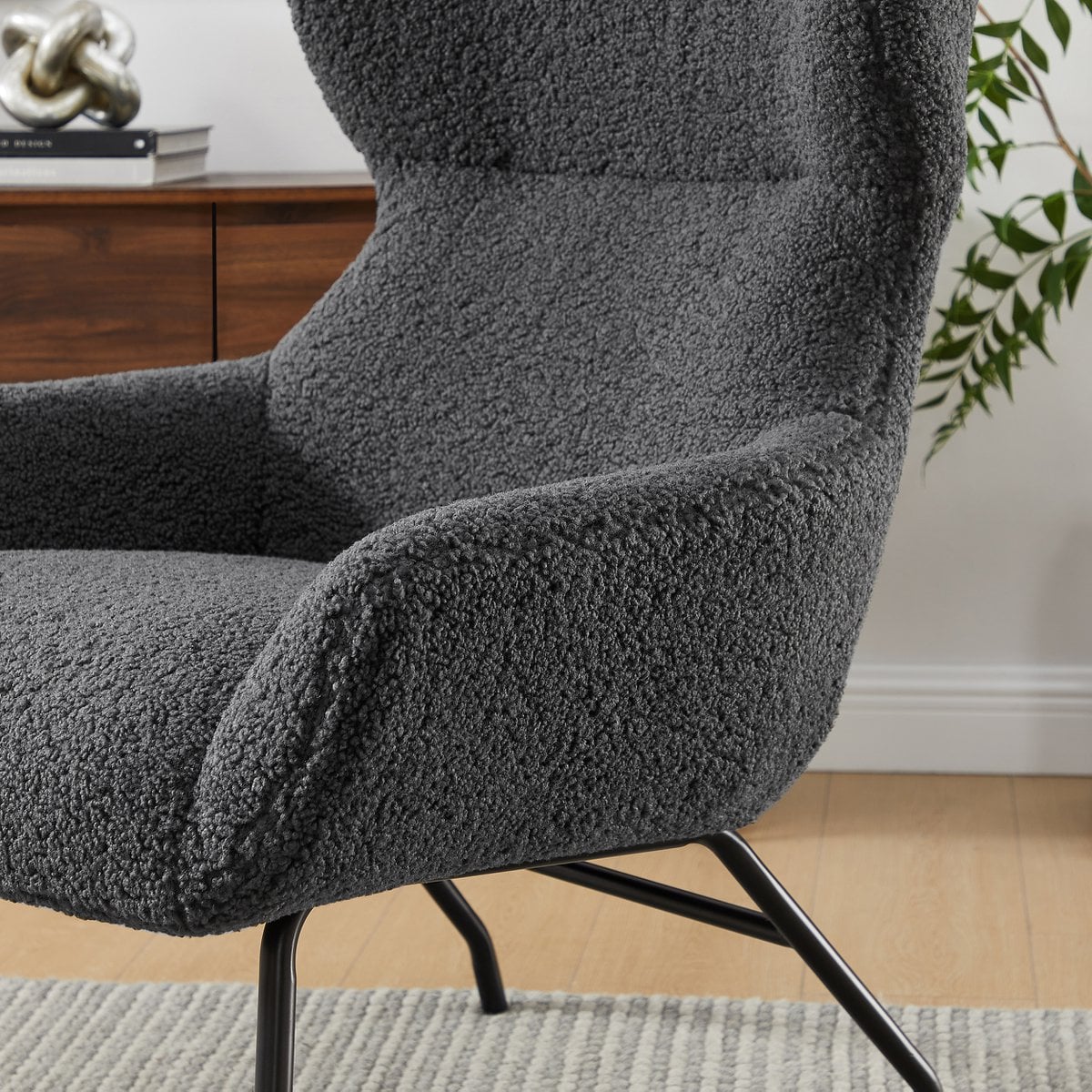 Sessel und Hocker Set Teddyfell – Bild 12