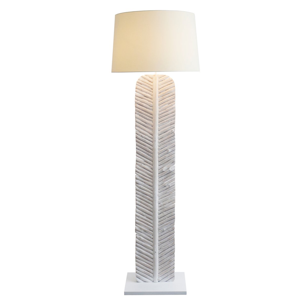 Stehleuchte Treibholz Weiß 175 cm