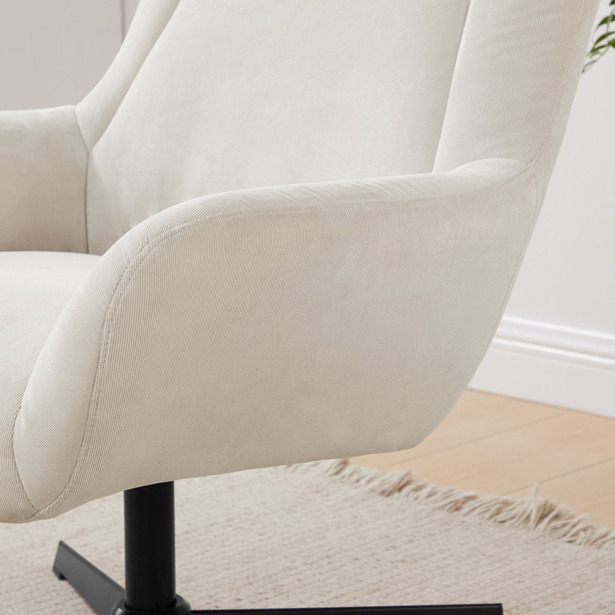 Sessel und Hocker Cordoptik – Bild 11