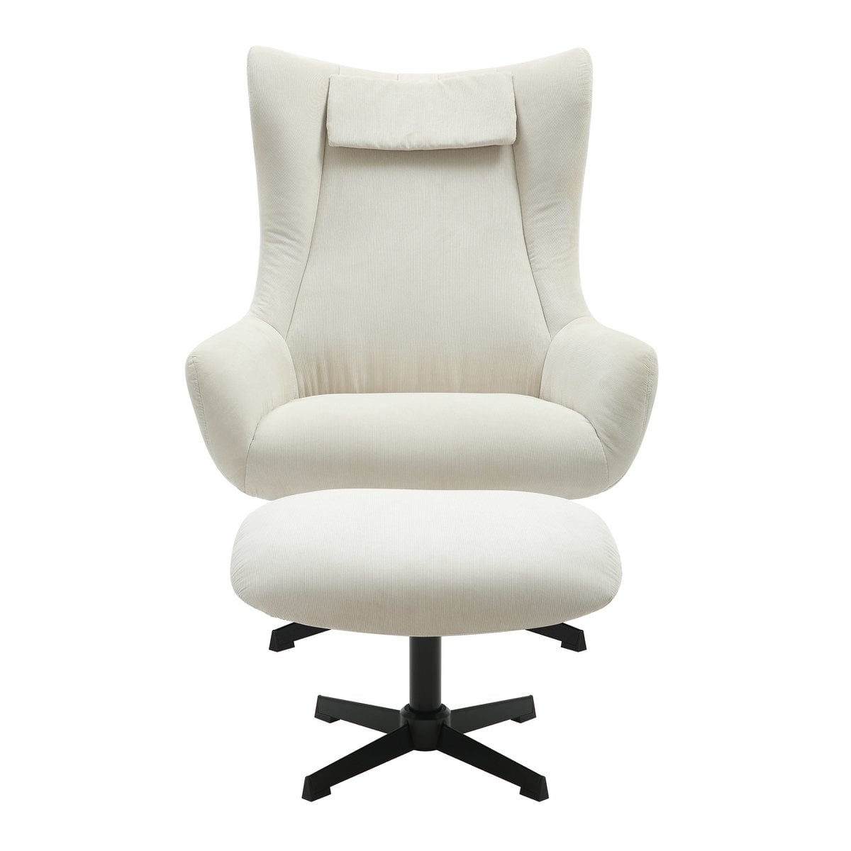 Sessel und Hocker Cordoptik – Bild 3