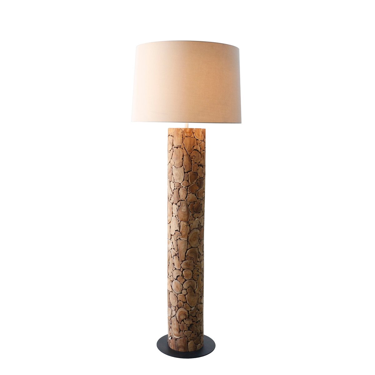 Stehleuchte Treibholz Natur/Weiß 170 cm