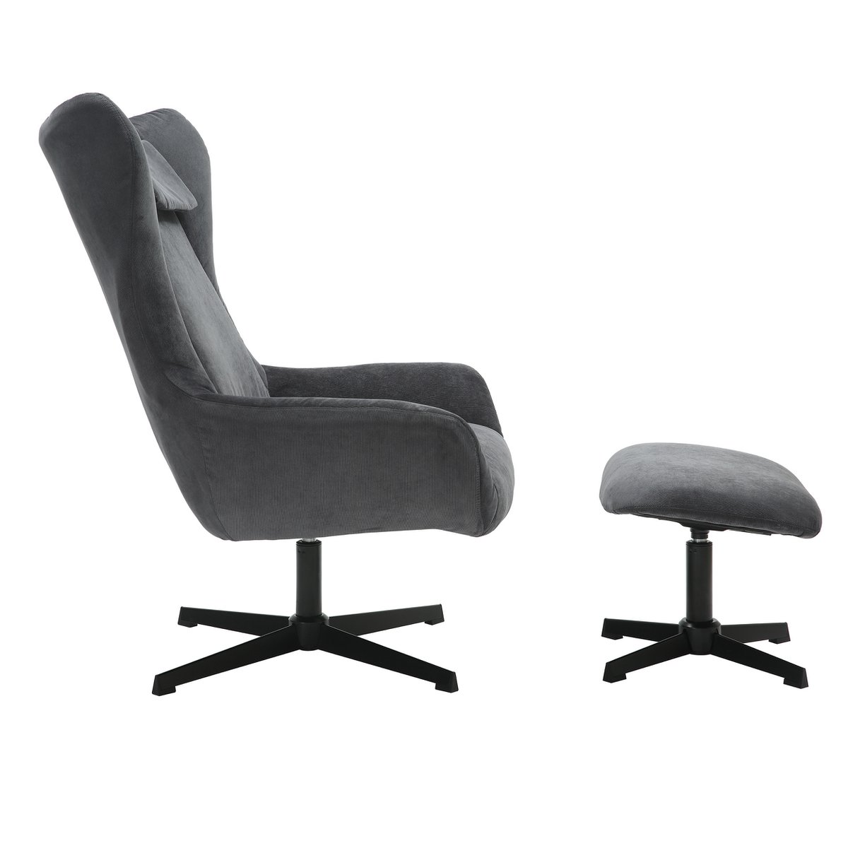 Sessel und Hocker Cordoptik – Bild 15