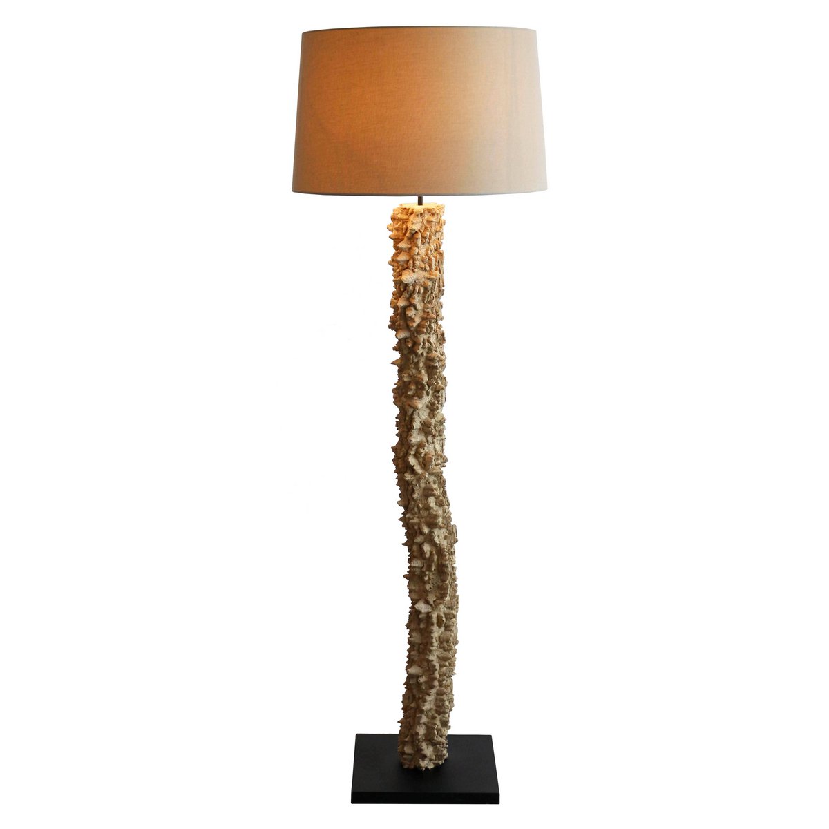 Stehleuchte Treibholz Natur/Weiß 150 cm