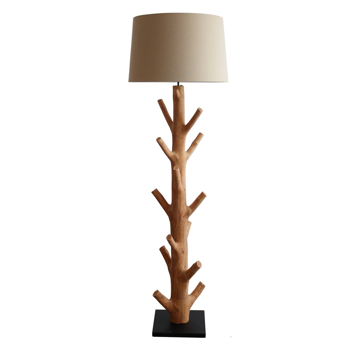Stehleuchte Treibholz Natur/Weiß 175 cm – Bild 3