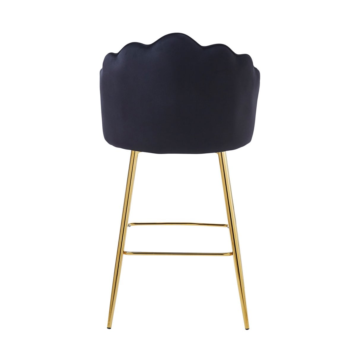 Barhocker Muscheldesign 2er Set aus Samt – Bild 6