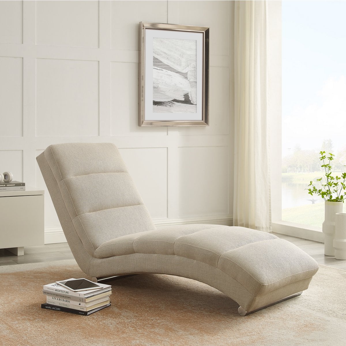 Chaiselongue Strukturstoff – Bild 2