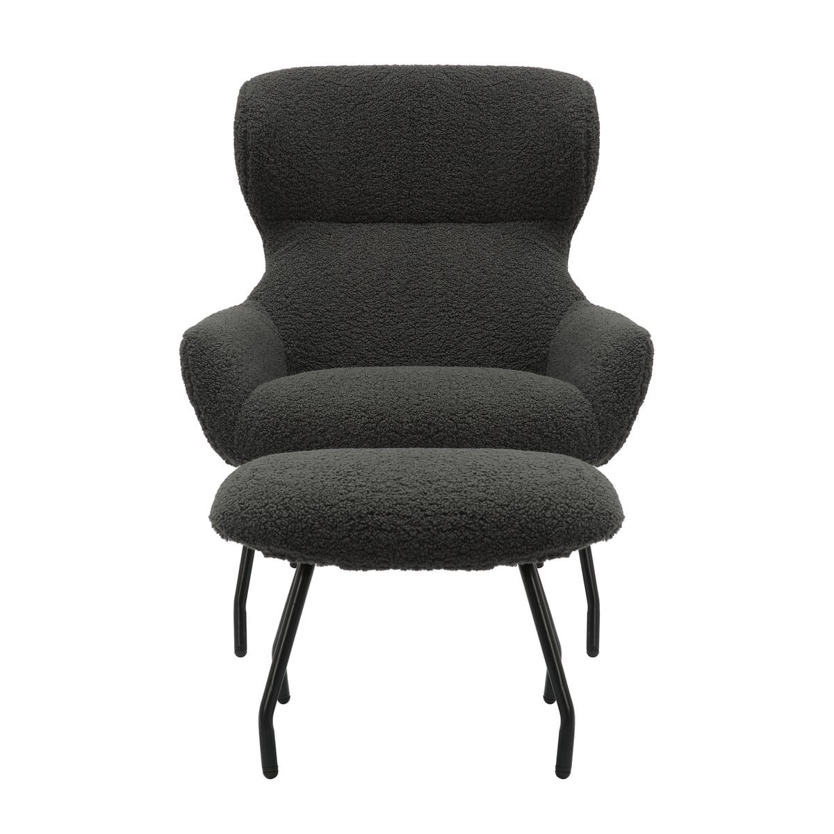 Sessel und Hocker Set Teddyfell – Bild 3