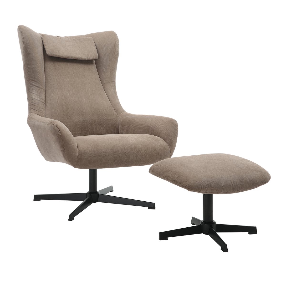 Sessel und Hocker Cordoptik – Bild 23