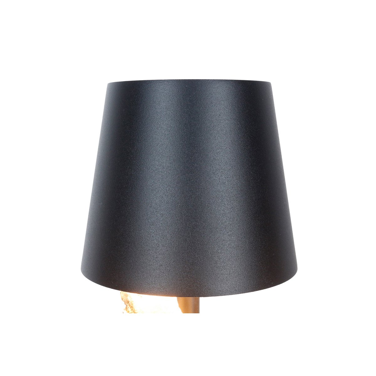 Tischleuchte 29 cm Natur/Schwarz mit LED-Akku – Bild 6
