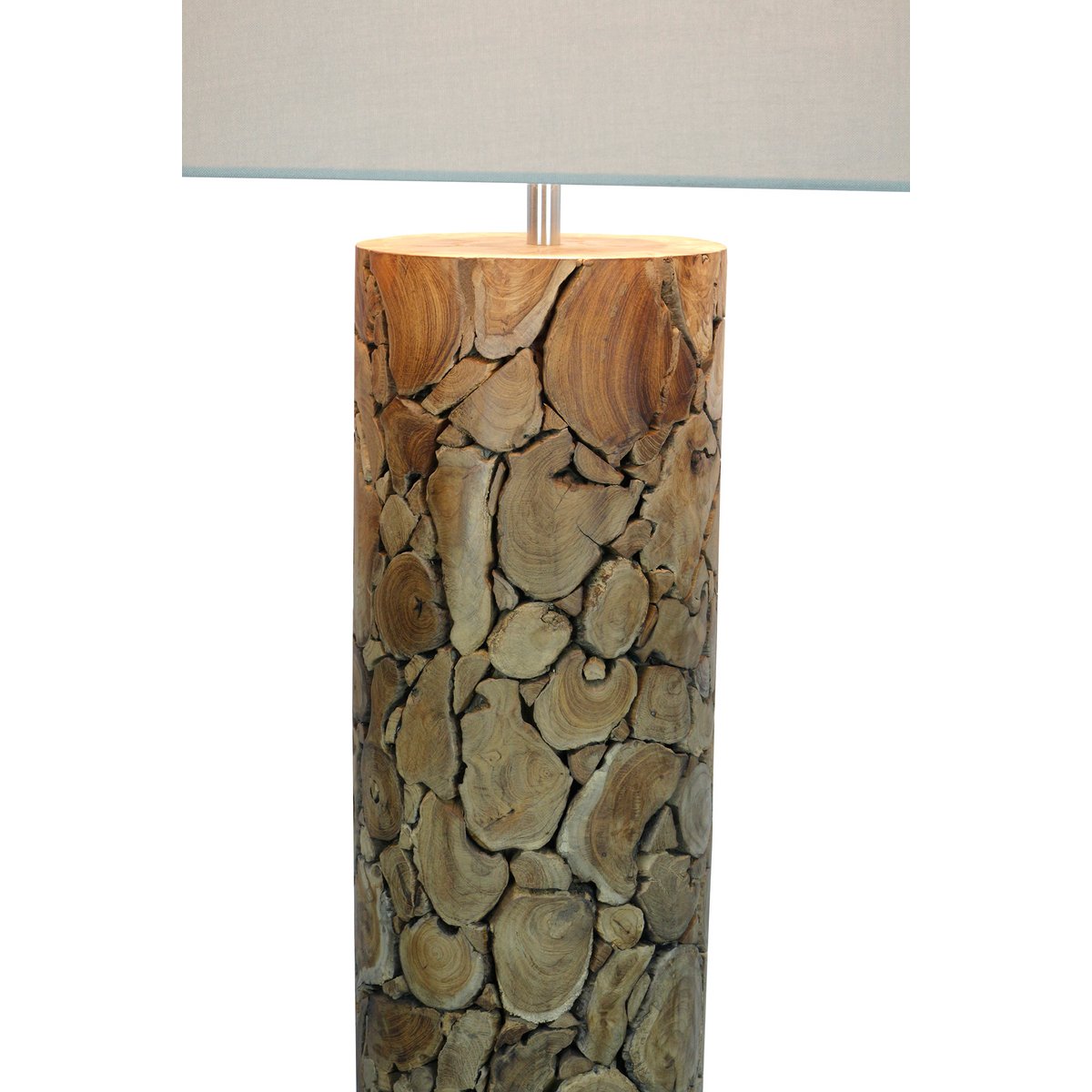 Stehleuchte Treibholz Natur/Weiß 170 cm – Bild 7