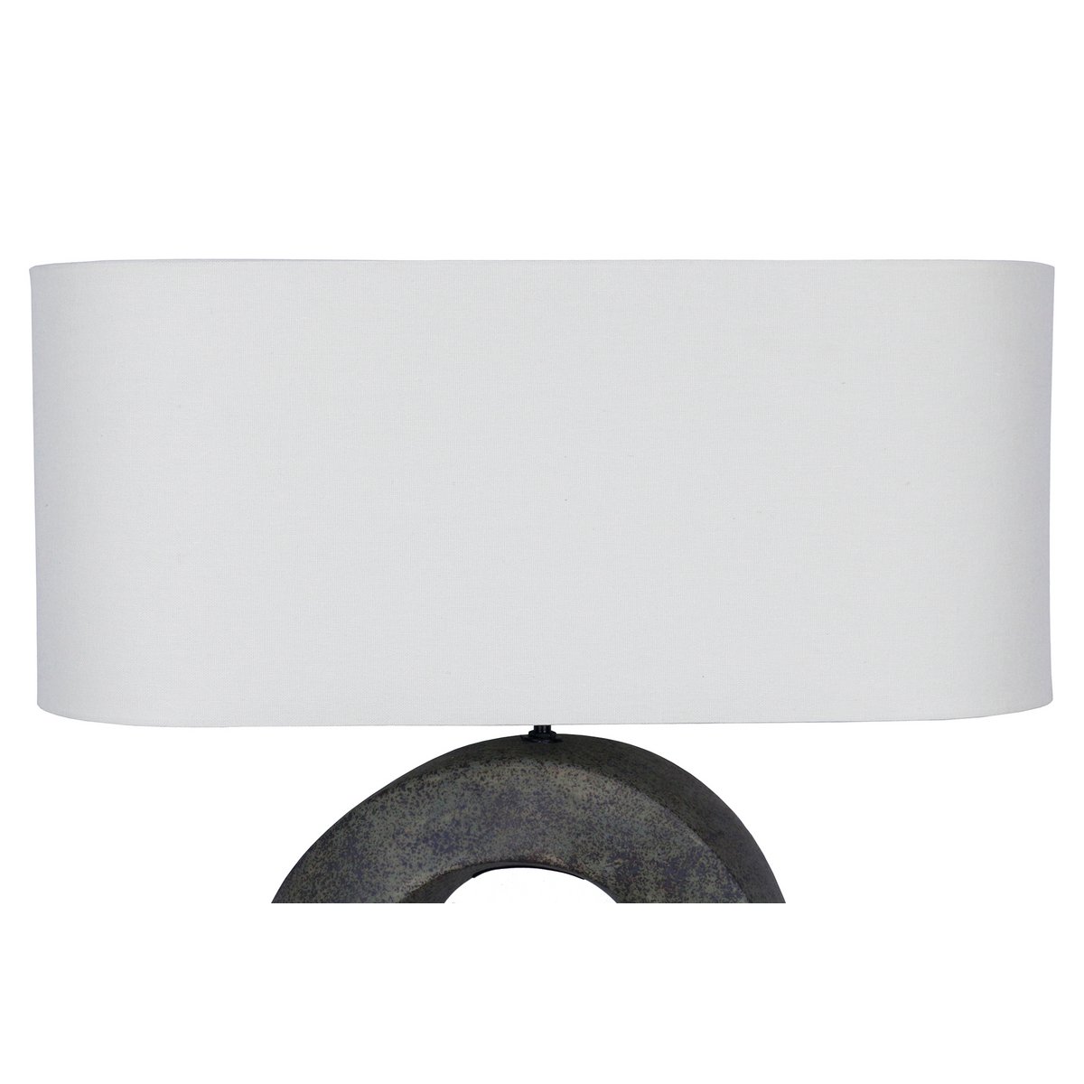 Tischleuchte Keramik/Leinen Grün/Beige – Bild 4