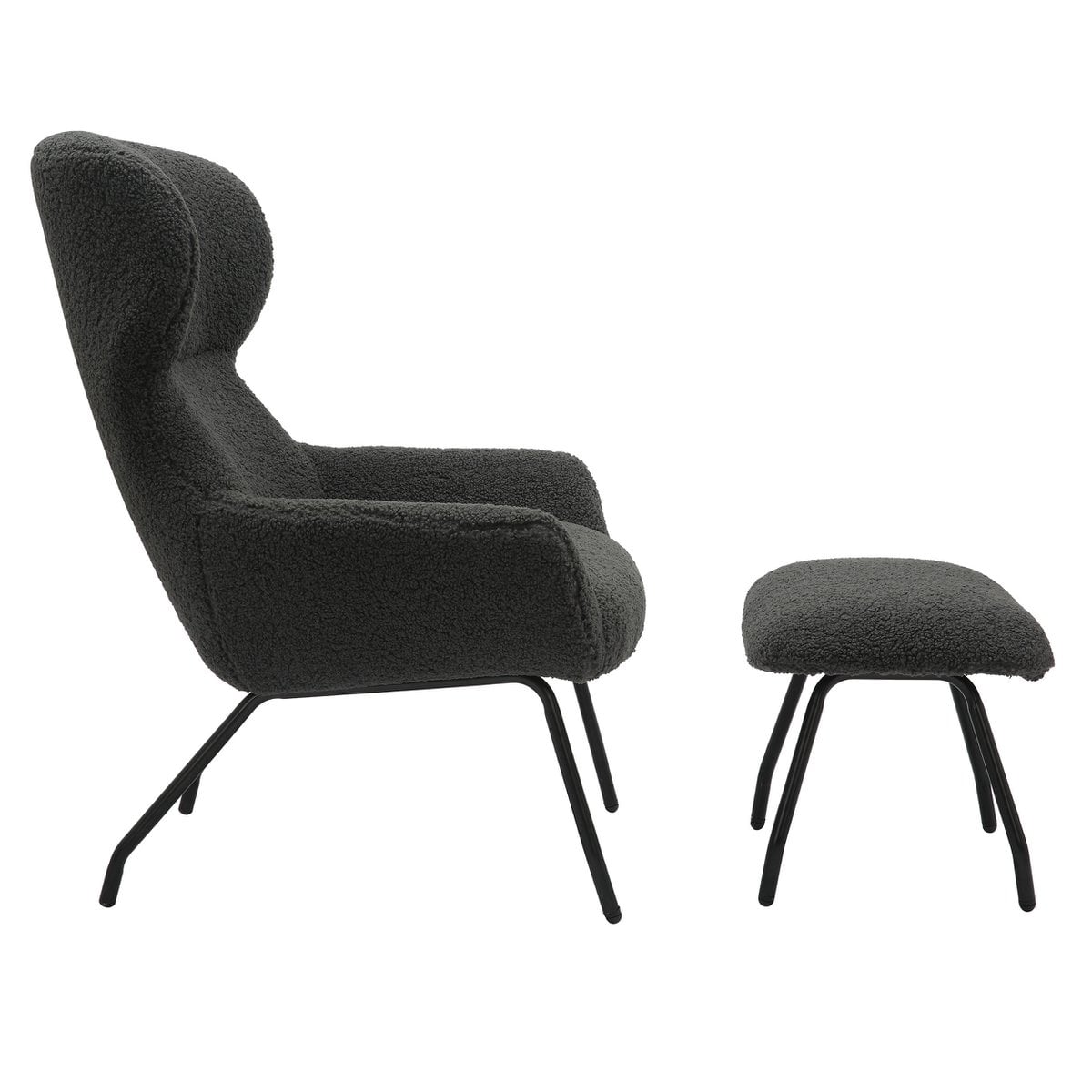Sessel und Hocker Set Teddyfell – Bild 4