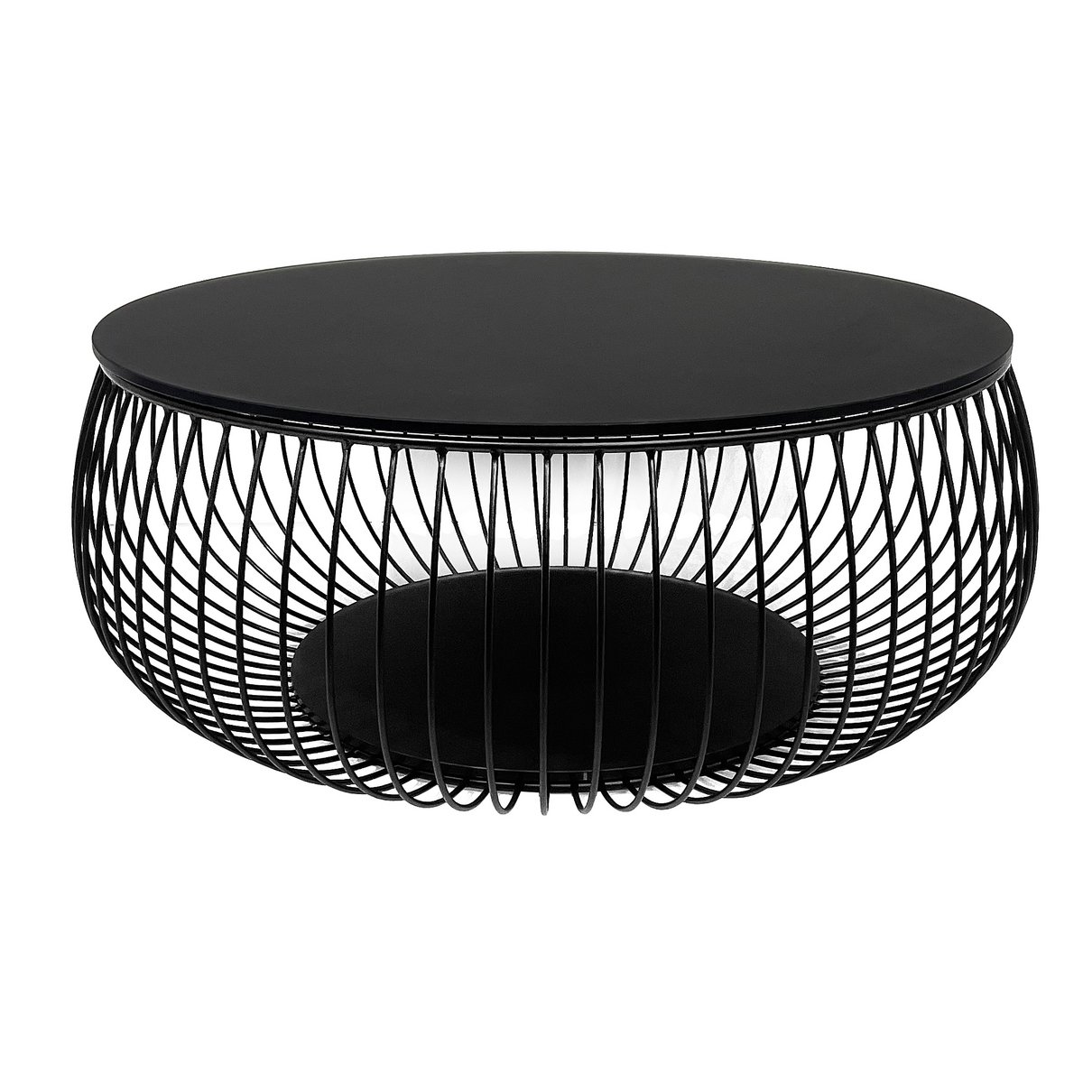 Couchtisch Ø 86 cm Schwarz