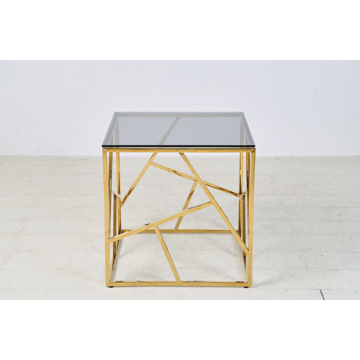 Beistelltisch Gold/Grau 55x55 cm – Bild 14