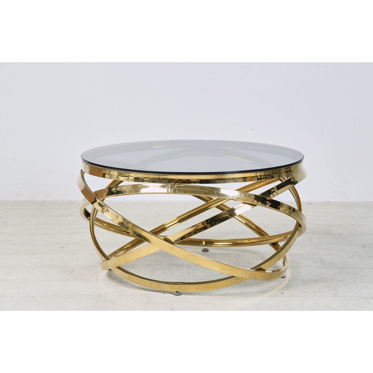 Couchtisch Gold/Grau Ø 80 cm – Bild 12