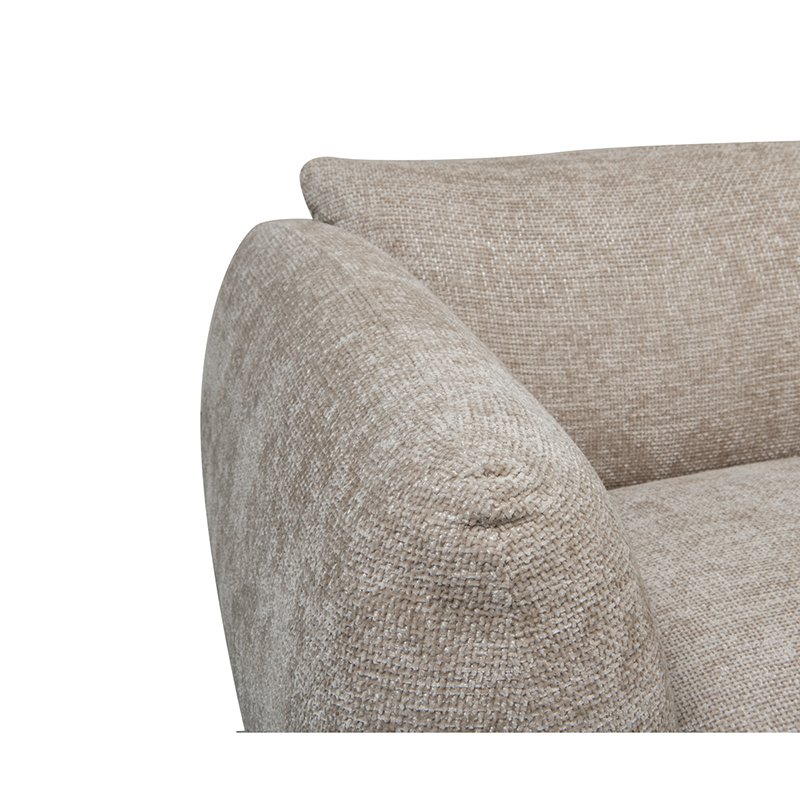 Sofa Amsterdam 6-Sitzer Ecksofa + Ottomane Sofa Latte – Bild 6