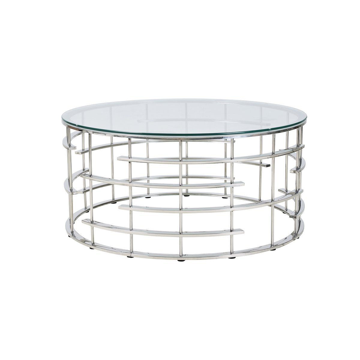 Couchtisch Silber Ø 90 cm