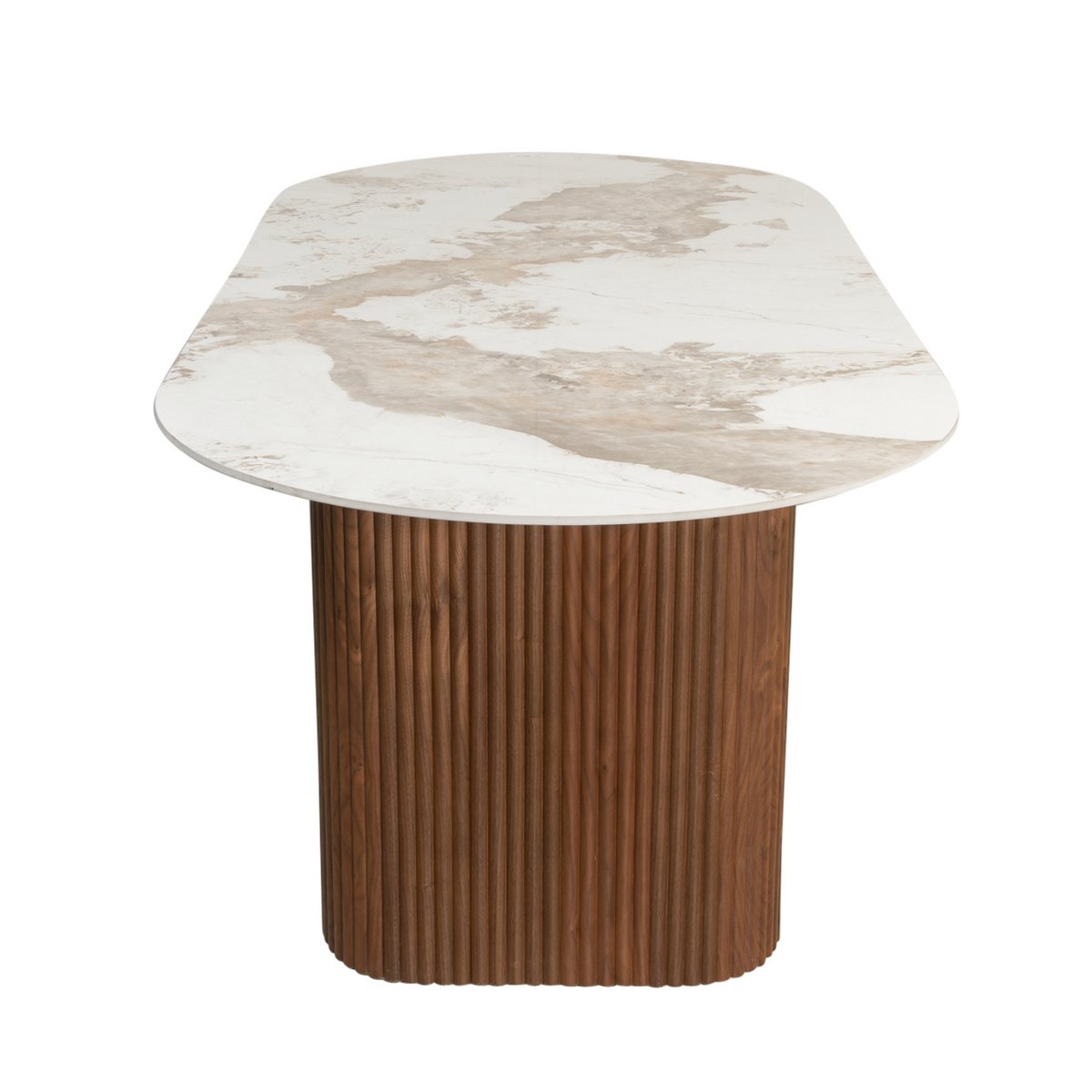 Urban Chique Esstisch aus Keramik und Marmor – Bild 2