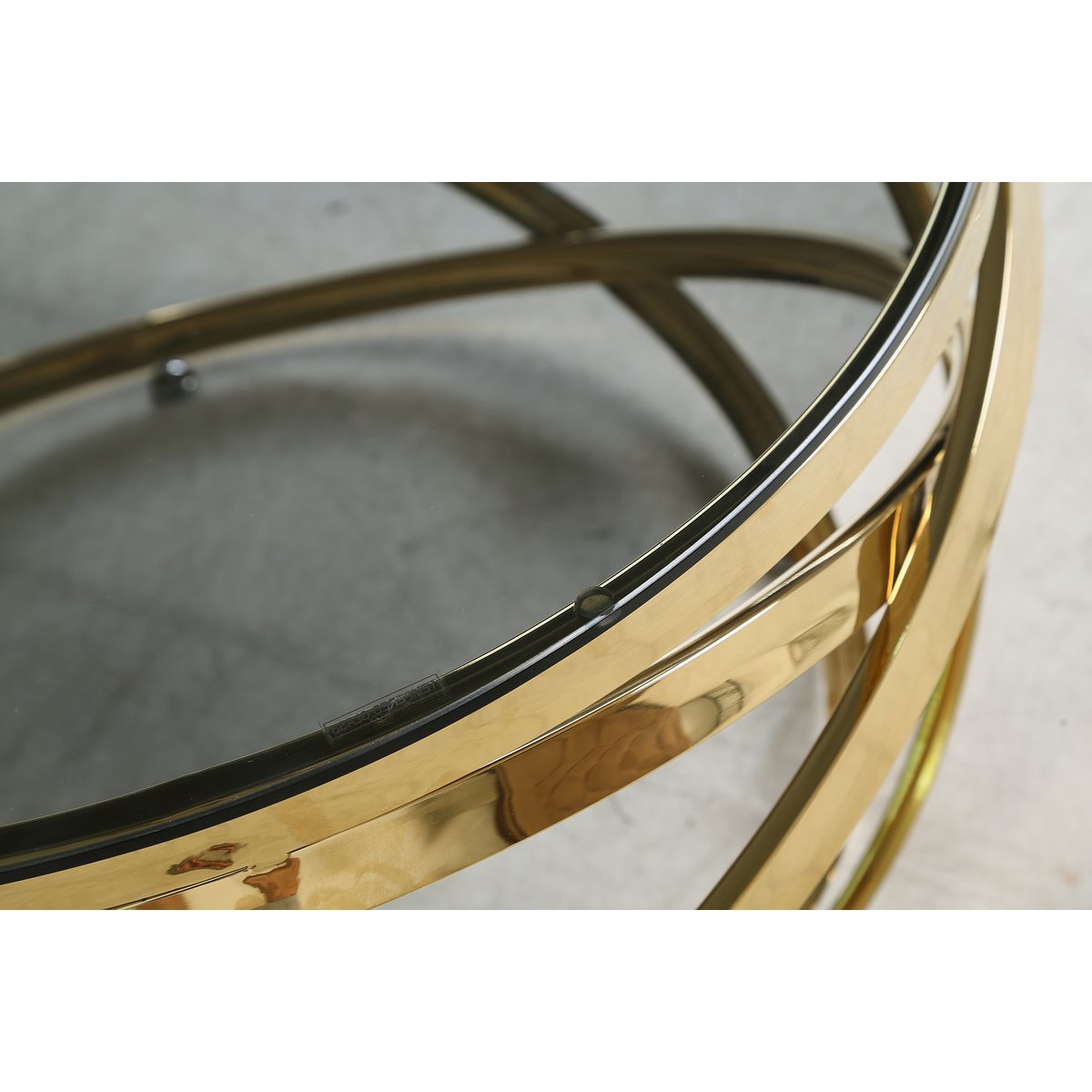 Couchtisch Gold/Grau Ø 80 cm – Bild 15
