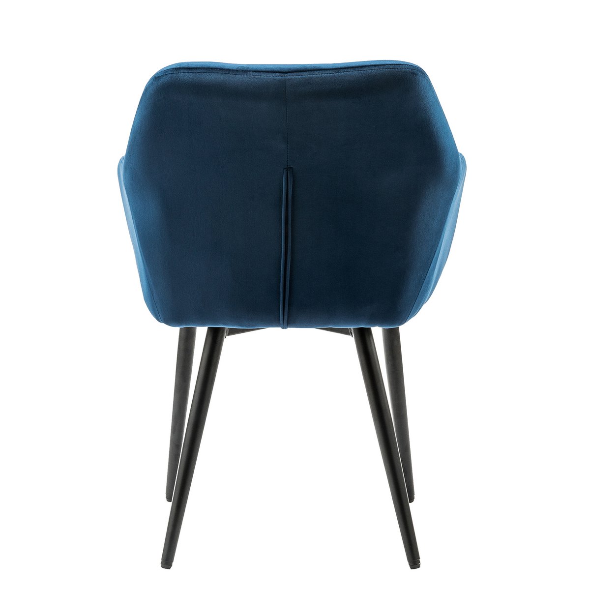 Armlehnstuhl blau Samt – Bild 6