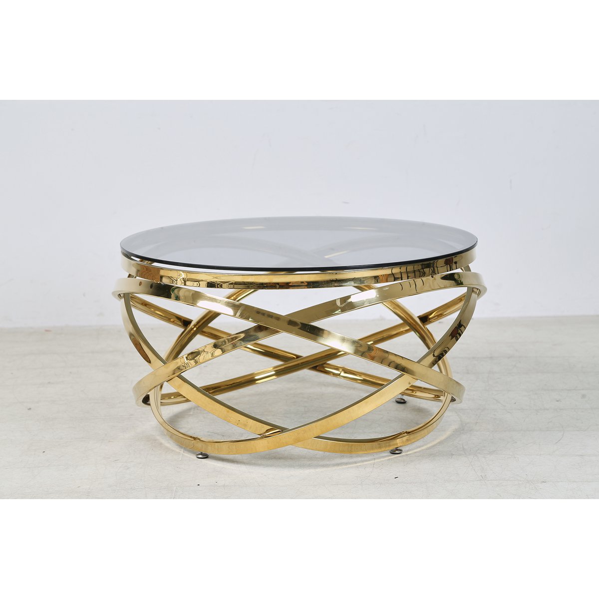 Couchtisch Gold/Grau Ø 80 cm – Bild 13