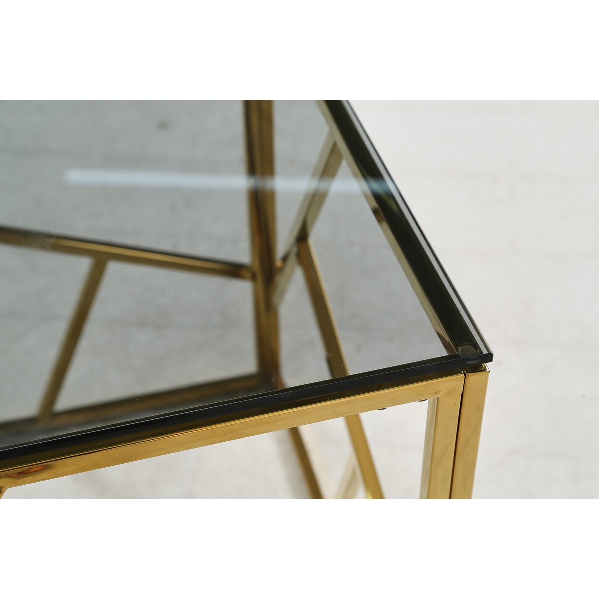 Beistelltisch Gold/Grau 55x55 cm – Bild 20