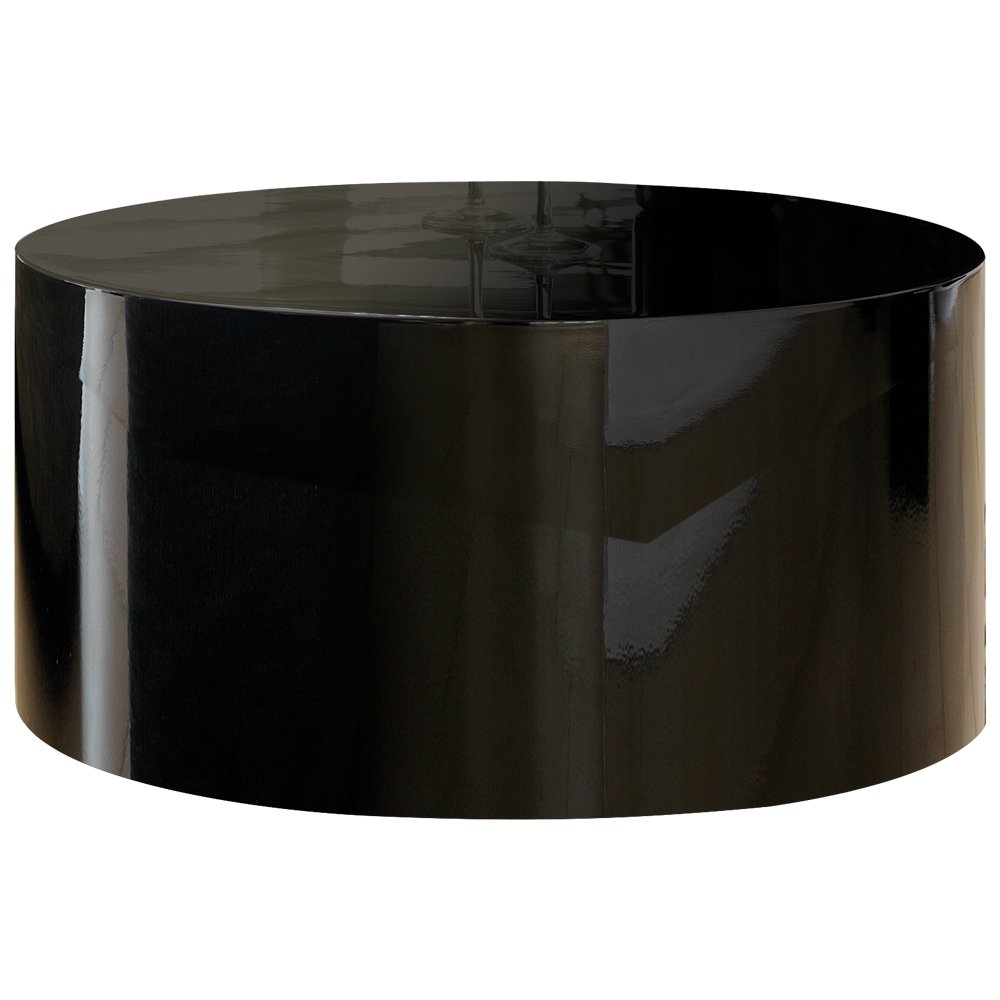 Couchtisch Ø 60 cm rund schwarz – Bild 2
