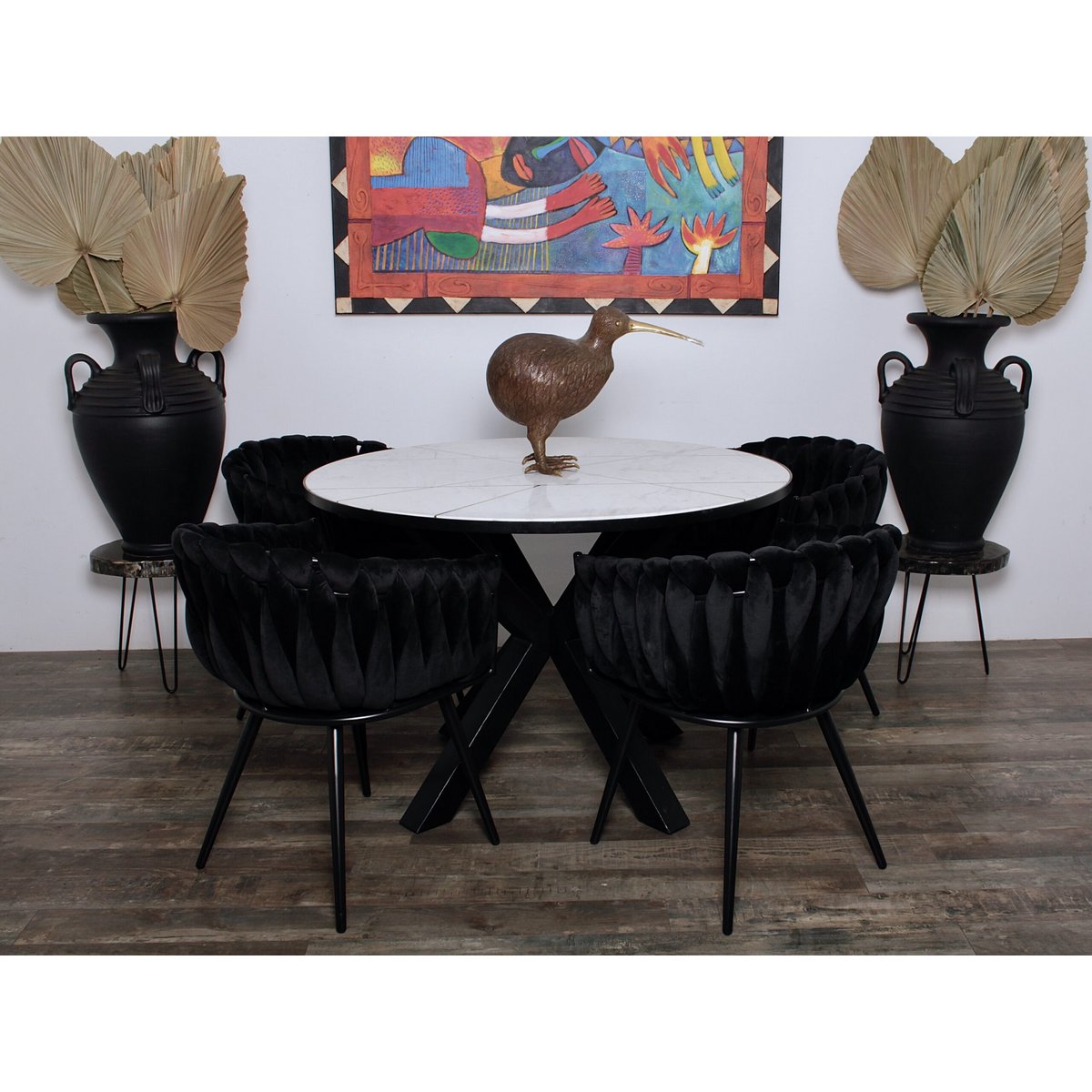 Wave Stuhl schwarz (2er-Set) – Bild 9