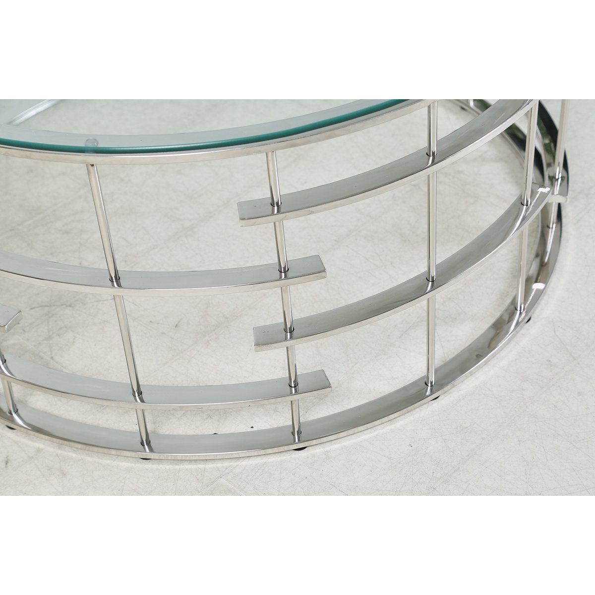 Couchtisch Silber Ø 90 cm – Bild 12
