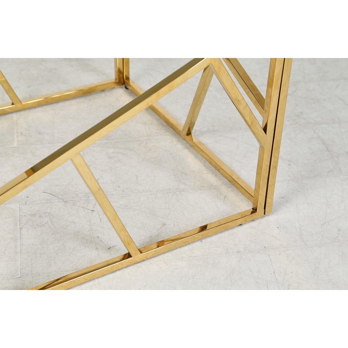 Beistelltisch Gold/Grau 55x55 cm – Bild 19
