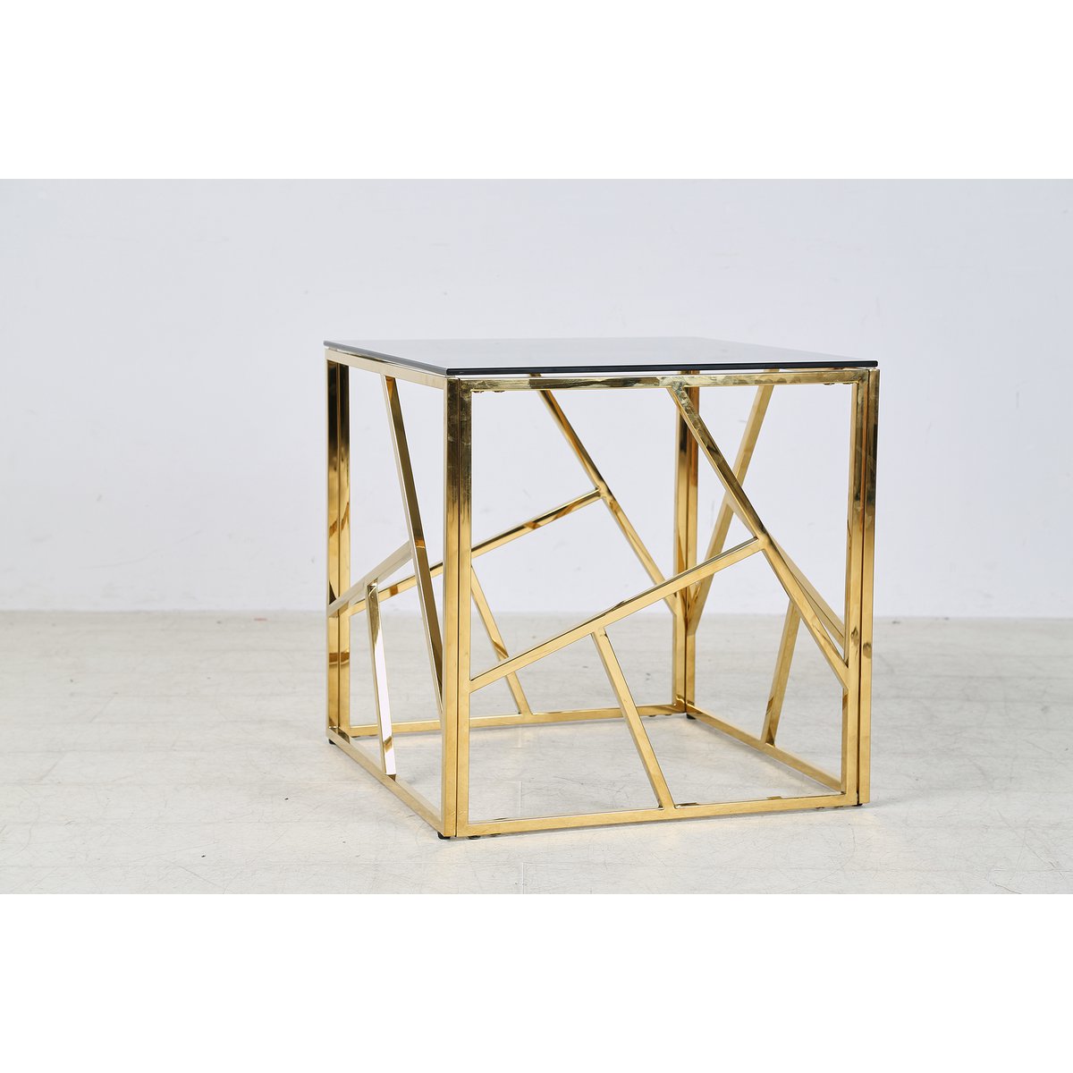 Beistelltisch Gold/Grau 55x55 cm – Bild 16