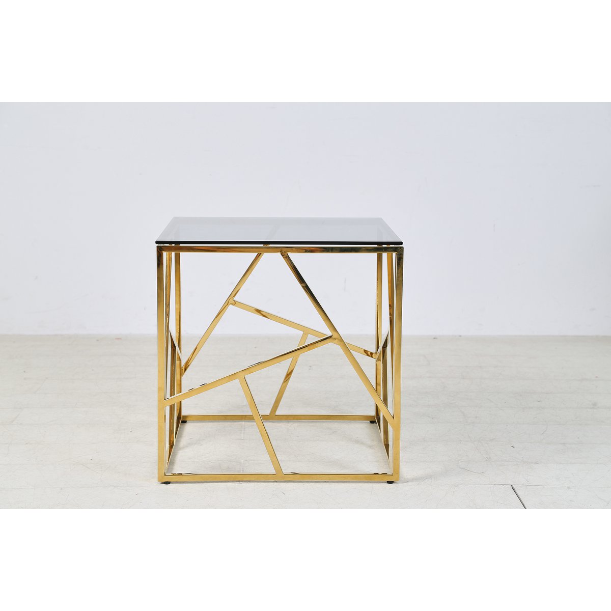 Beistelltisch Gold/Grau 55x55 cm – Bild 15