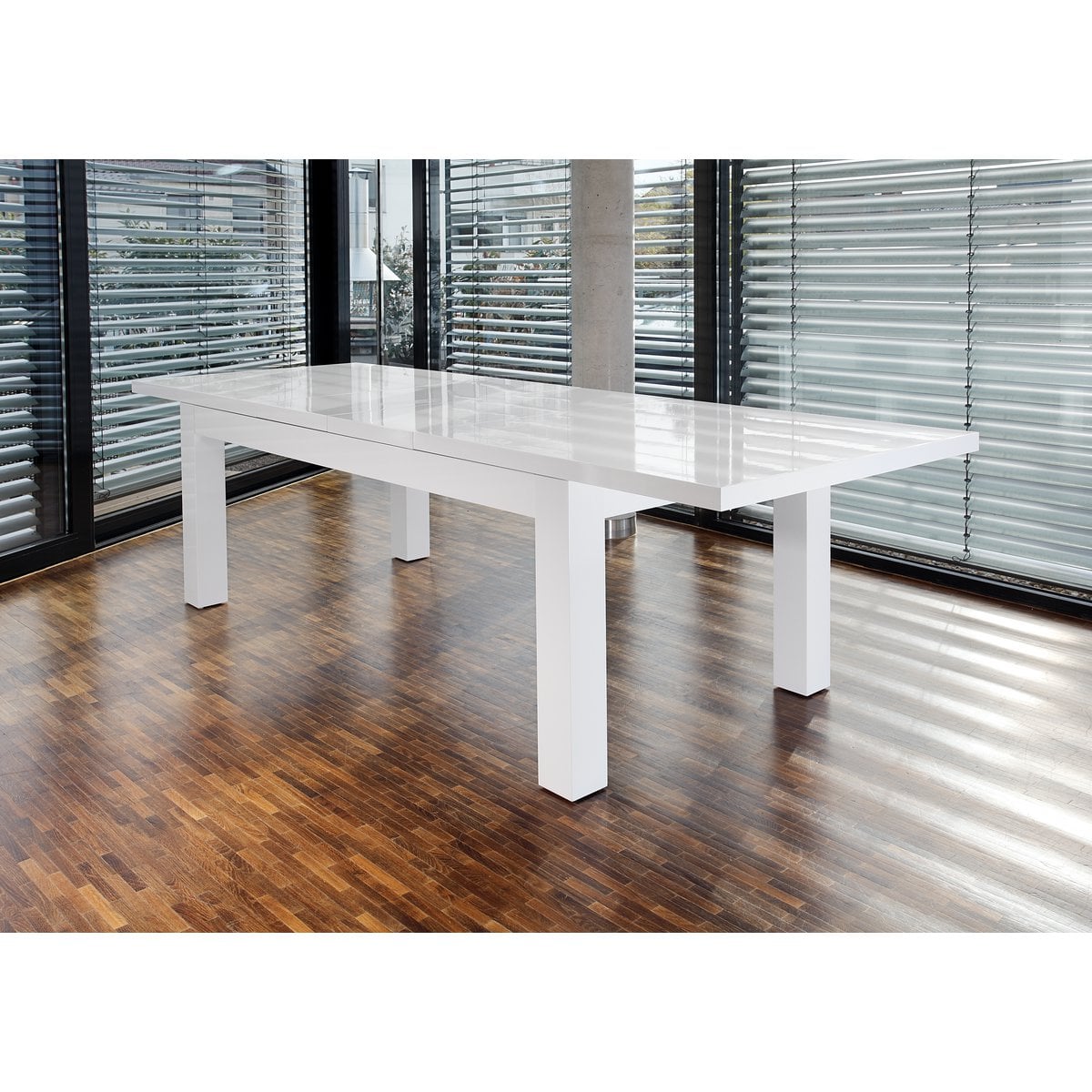 Esstisch 180/260x90 cm weiß – Bild 3