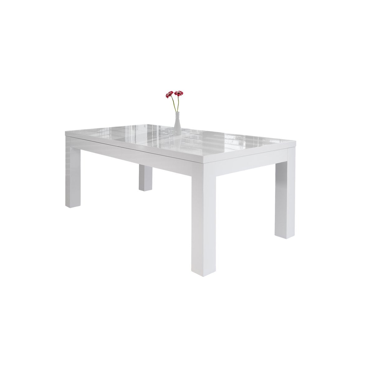 Esstisch 180/260x90 cm weiß – Bild 2