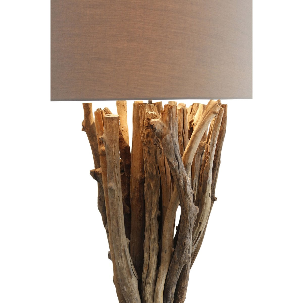Stehleuchte Treibholz Natur/Braun 175 cm – Bild 8