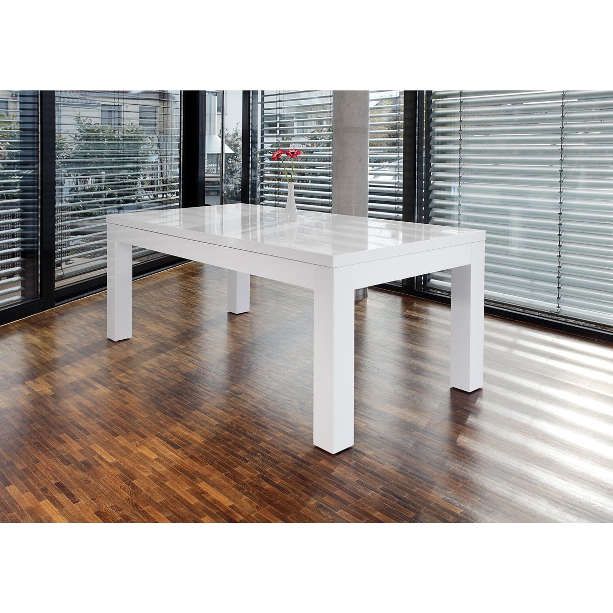 Esstisch 180/260x90 cm weiß