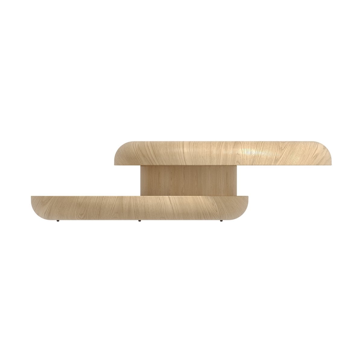 Couchtisch Ø 90 cm drehbar Natur – Bild 3