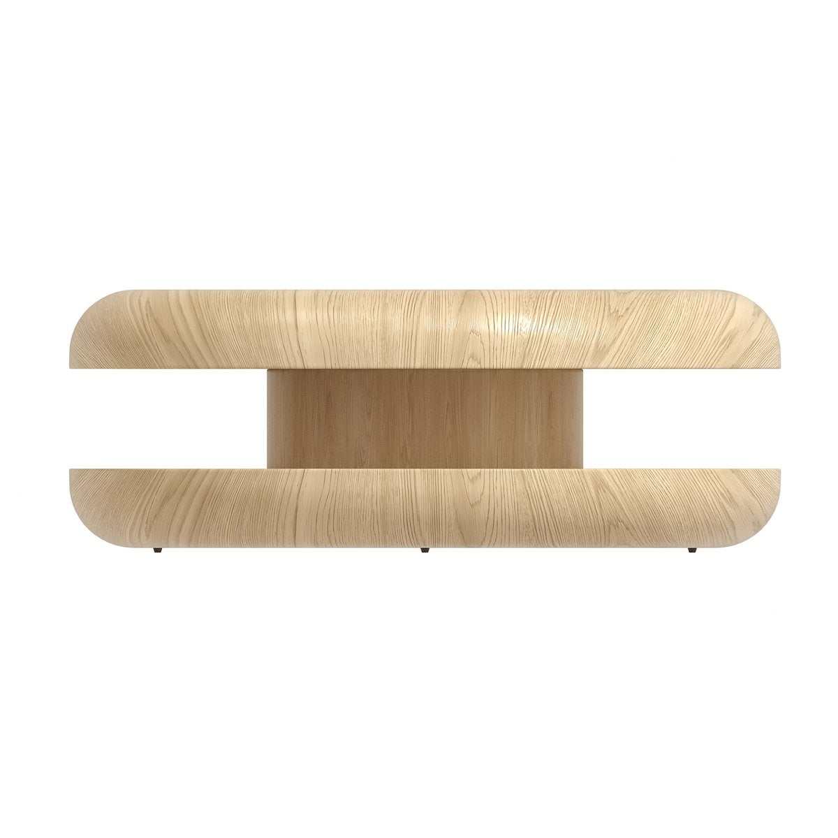 Couchtisch Ø 90 cm drehbar Natur – Bild 2