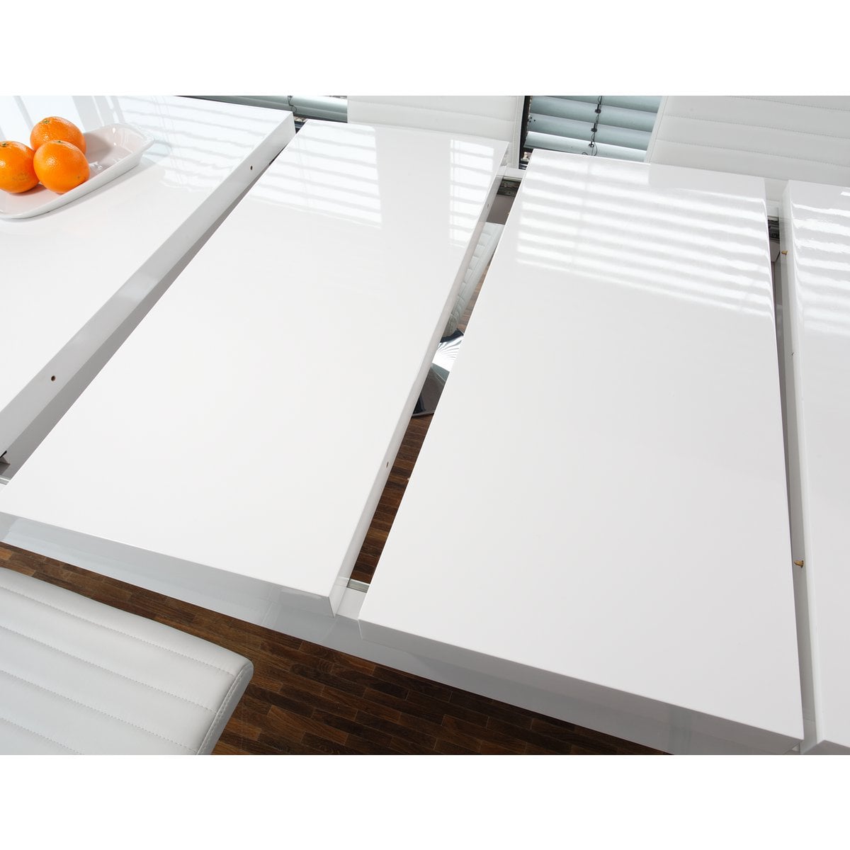 Esstisch 180/260x90 cm weiß – Bild 8