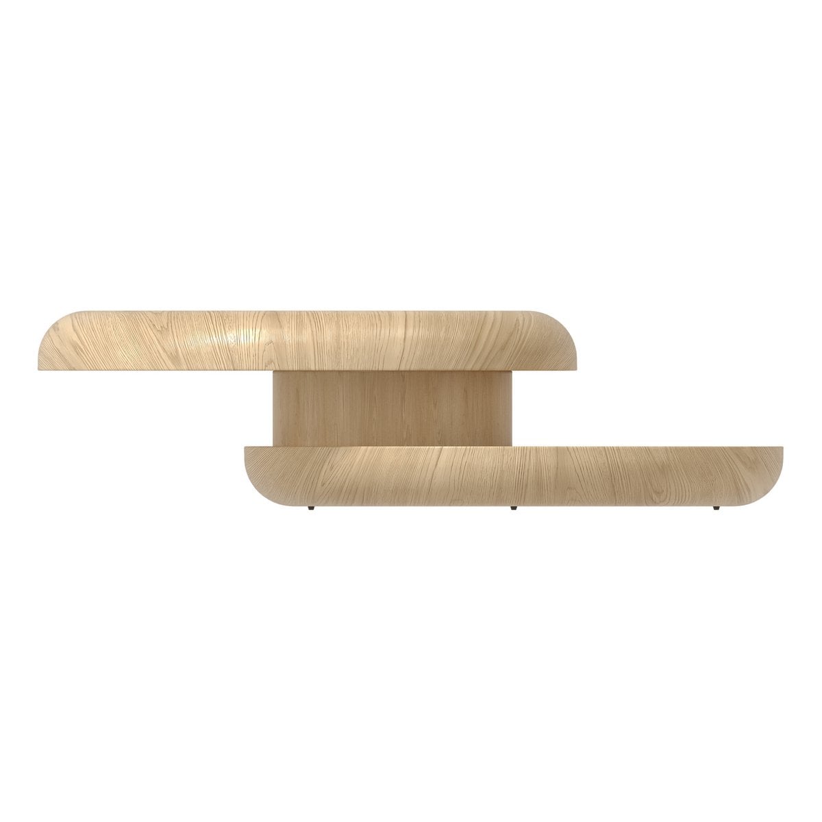 Couchtisch Ø 90 cm drehbar Natur – Bild 4