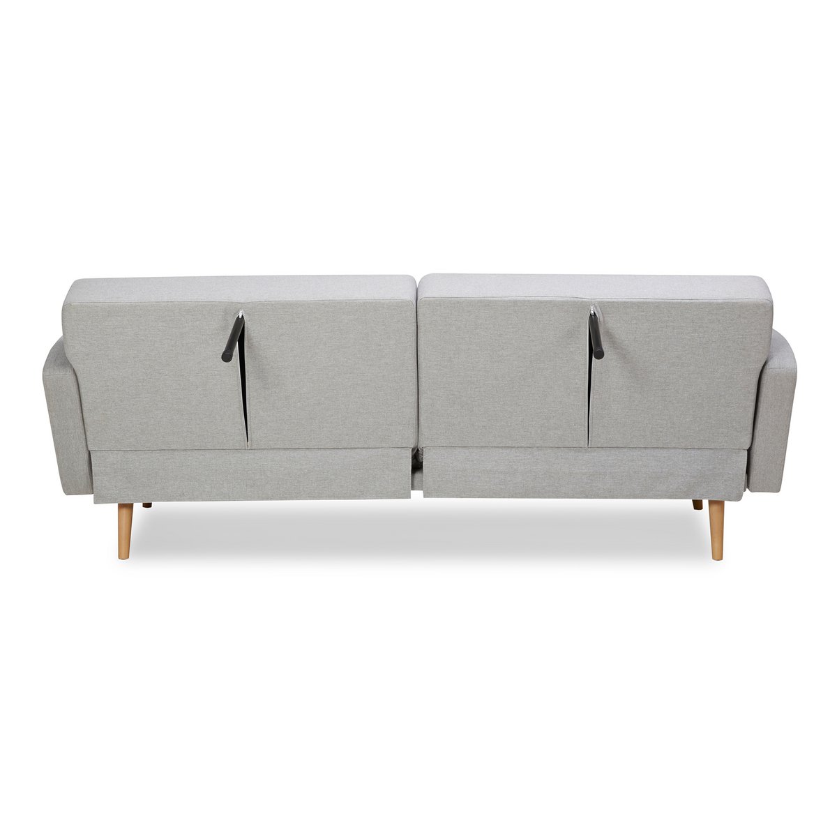 3-Sitzer Sofa Webstoff Grau – Bild 15