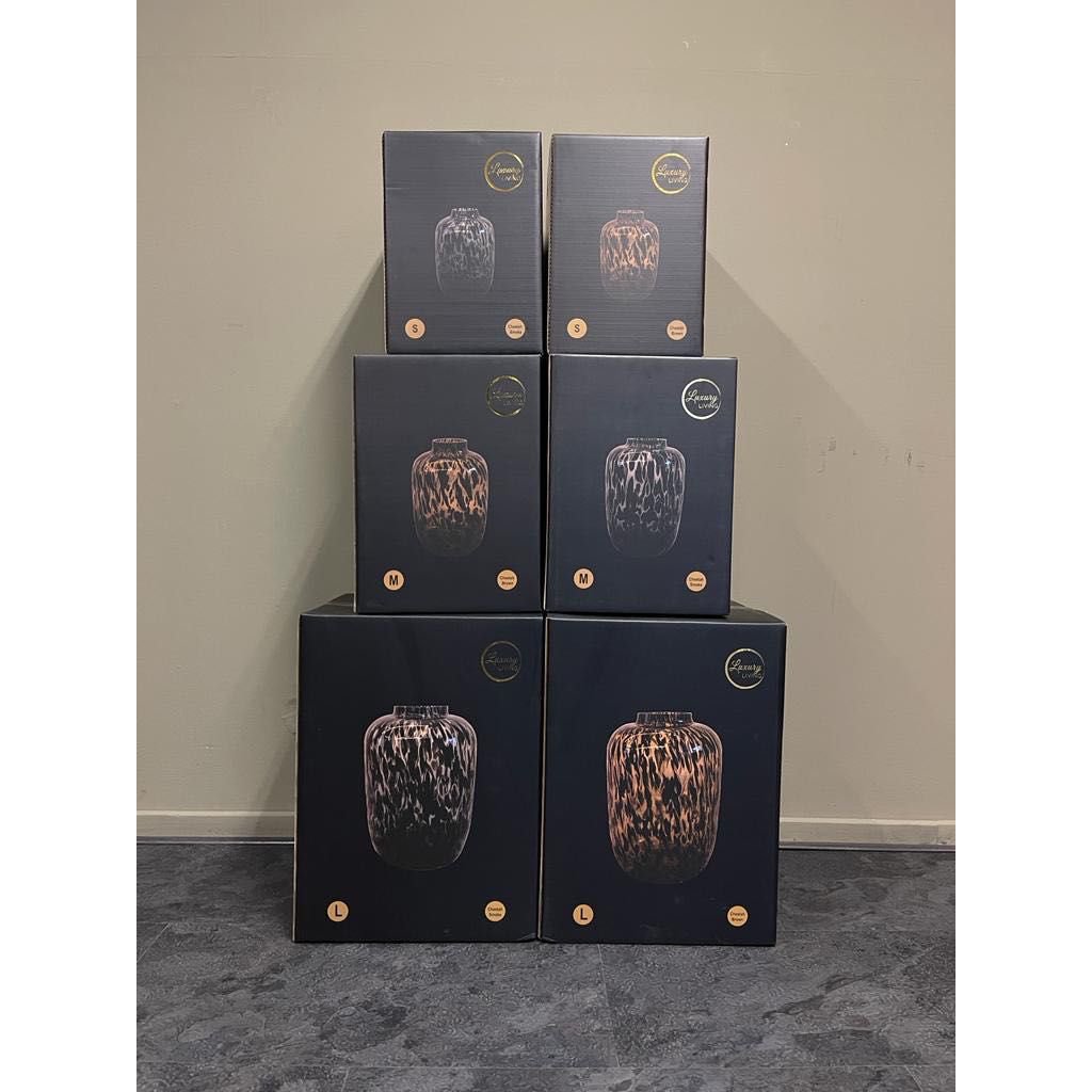 Gepardenvase Braun Groß – Bild 2